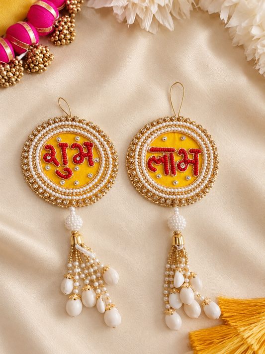 Pearl Kundan Shubh Labh Hanging