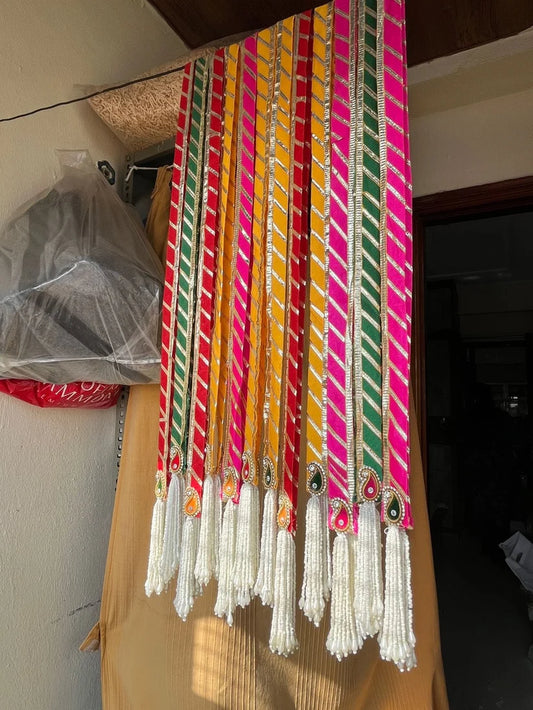 Leheriya Gota Work Baraat Swagat Phatka / Patka / Dupatta