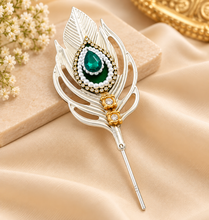 German Silver Designer Tilak Chopda with Premium window suede box