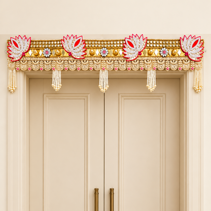 Pearl & Kundan Banderwal | Premium Festive Door Toran