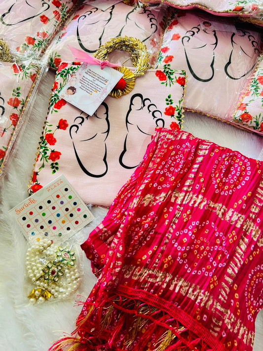 🍼 Baby Shower Hamper – Baby Feet Theme