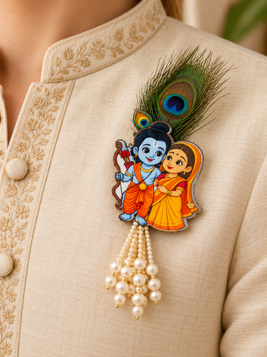 Ram Sita ji Brooch