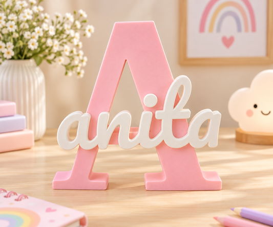 Personalised 3D Printed Name Stand for Branding & Gifting