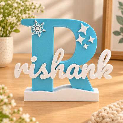 Personalised Frozen Name Stand ❄️✨