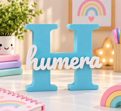 Personalised 3D Printed Name Stand for Branding & Gifting