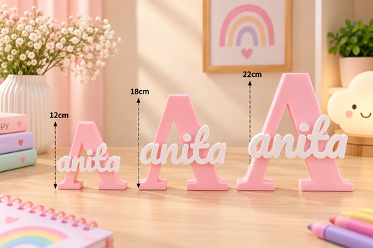 Personalised 3D Printed Name Stand for Branding & Gifting
