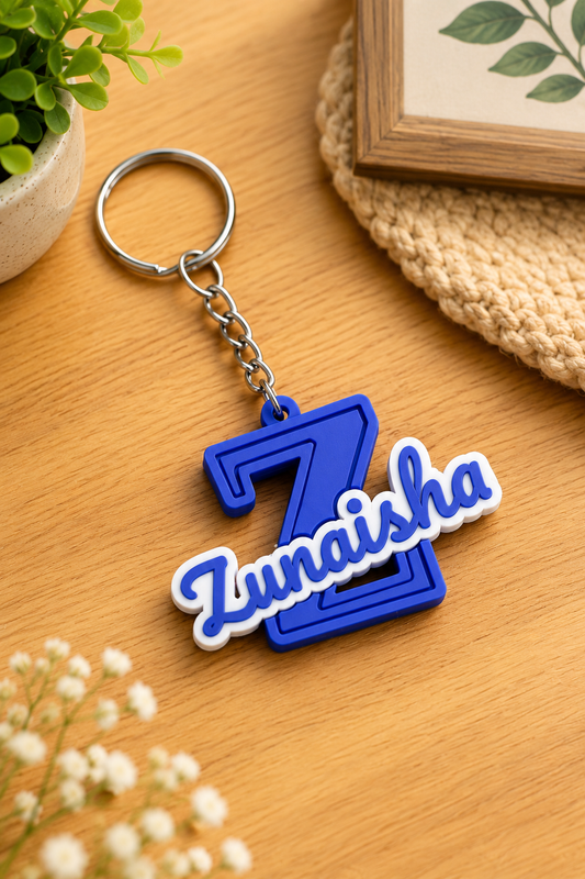Personalized Initial Name Keychain