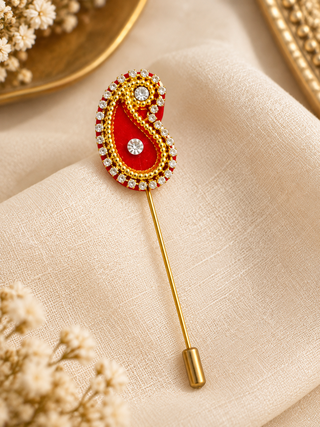 Paan Brooch / Lapel Pin for Baraat Swagat