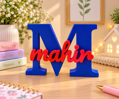 Personalised 3D Printed Name Stand for Branding & Gifting