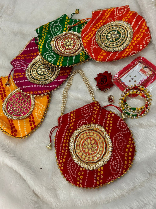 Bandhej potli hamper