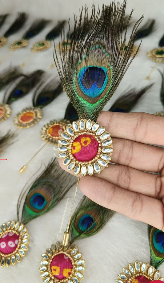 Bandhej lapel pin broch