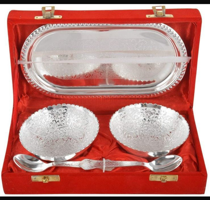 German silver bowl set