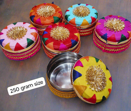 Colorful  decorated  steel box