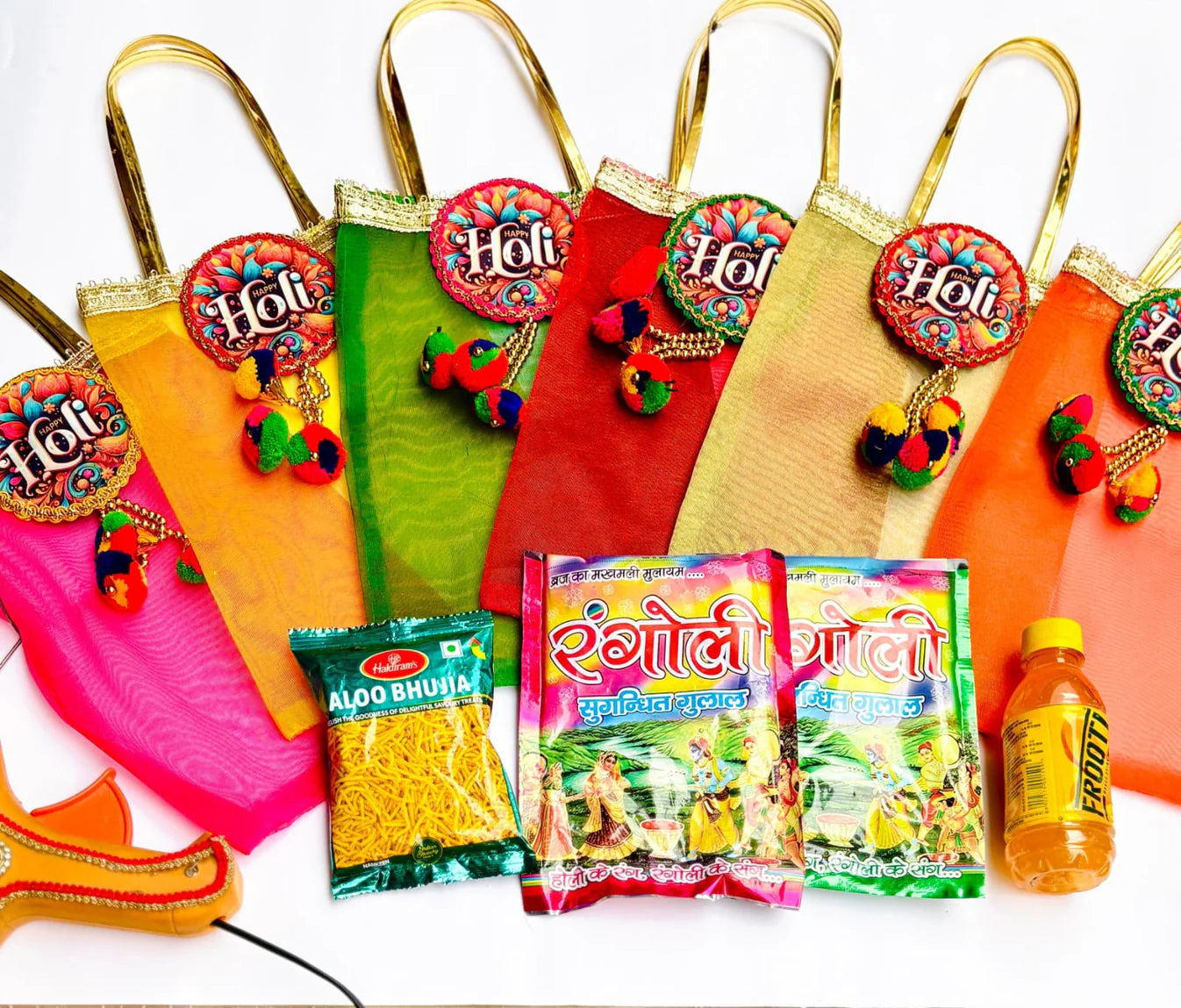 Holi Special Organza Gift Hamper