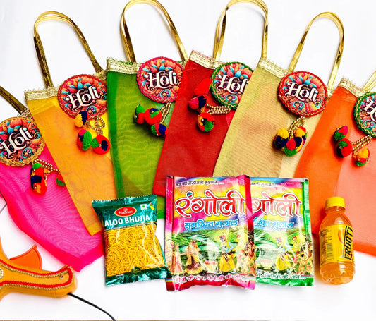 Holi Special Organza Gift Hamper